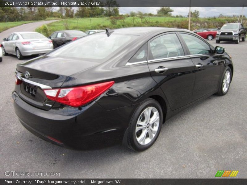 Midnight Black / Gray 2011 Hyundai Sonata Limited