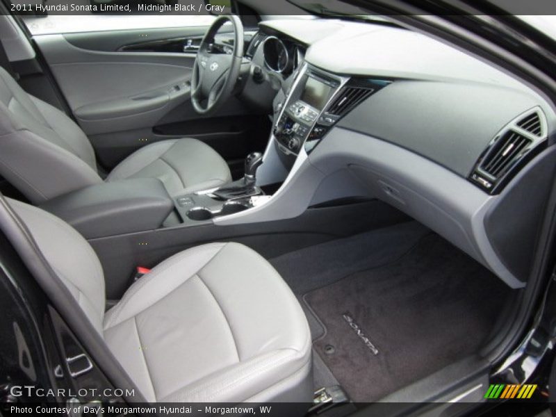 Midnight Black / Gray 2011 Hyundai Sonata Limited
