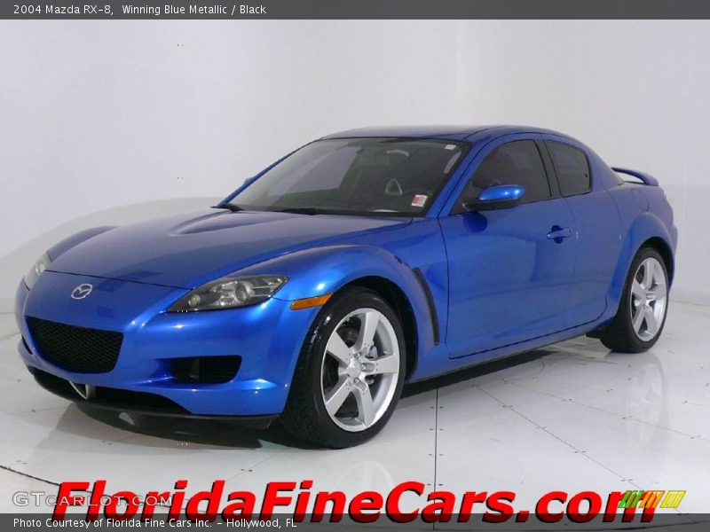 Winning Blue Metallic / Black 2004 Mazda RX-8