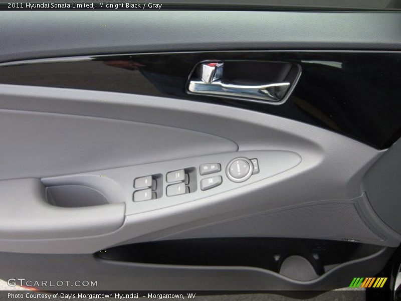Midnight Black / Gray 2011 Hyundai Sonata Limited