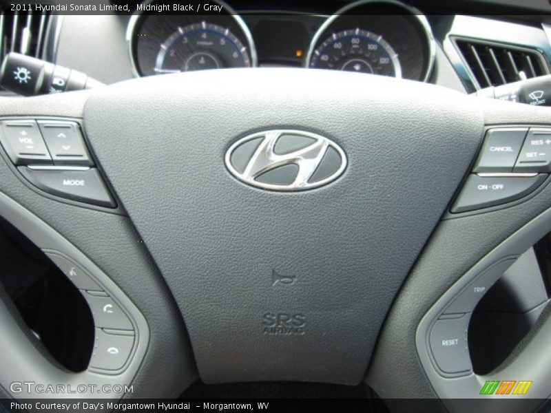 Midnight Black / Gray 2011 Hyundai Sonata Limited