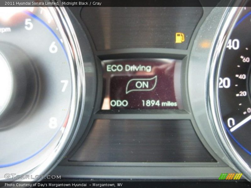 Midnight Black / Gray 2011 Hyundai Sonata Limited