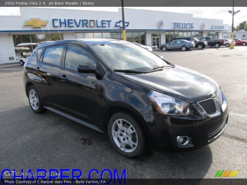 Jet Black Metallic / Ebony 2009 Pontiac Vibe 2.4