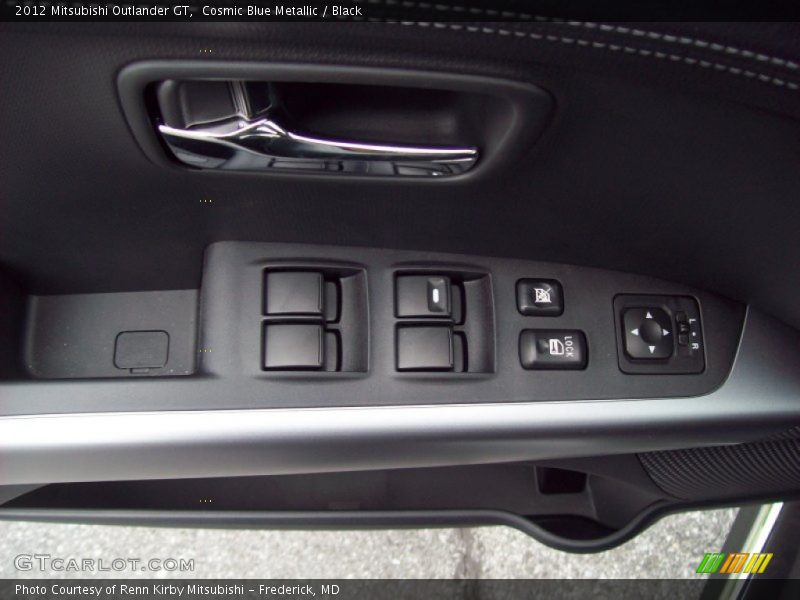 Cosmic Blue Metallic / Black 2012 Mitsubishi Outlander GT