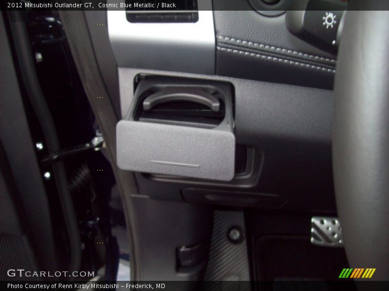 Cosmic Blue Metallic / Black 2012 Mitsubishi Outlander GT