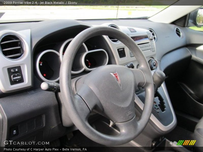 Jet Black Metallic / Ebony 2009 Pontiac Vibe 2.4