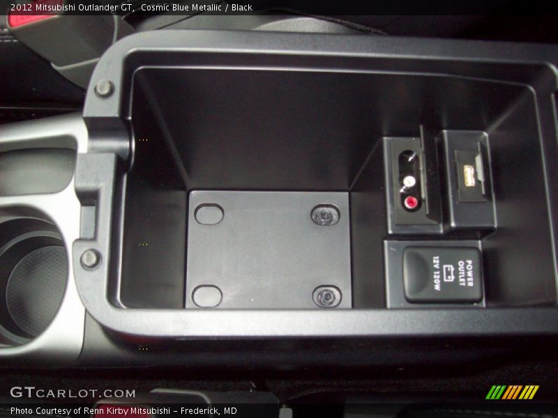 Cosmic Blue Metallic / Black 2012 Mitsubishi Outlander GT