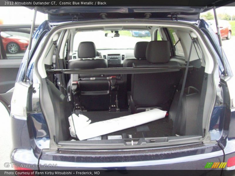 Cosmic Blue Metallic / Black 2012 Mitsubishi Outlander GT