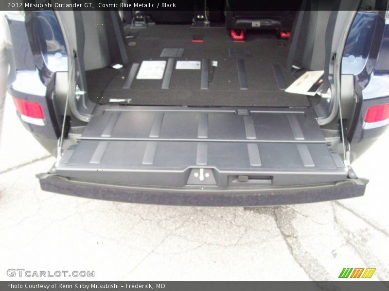 Cosmic Blue Metallic / Black 2012 Mitsubishi Outlander GT