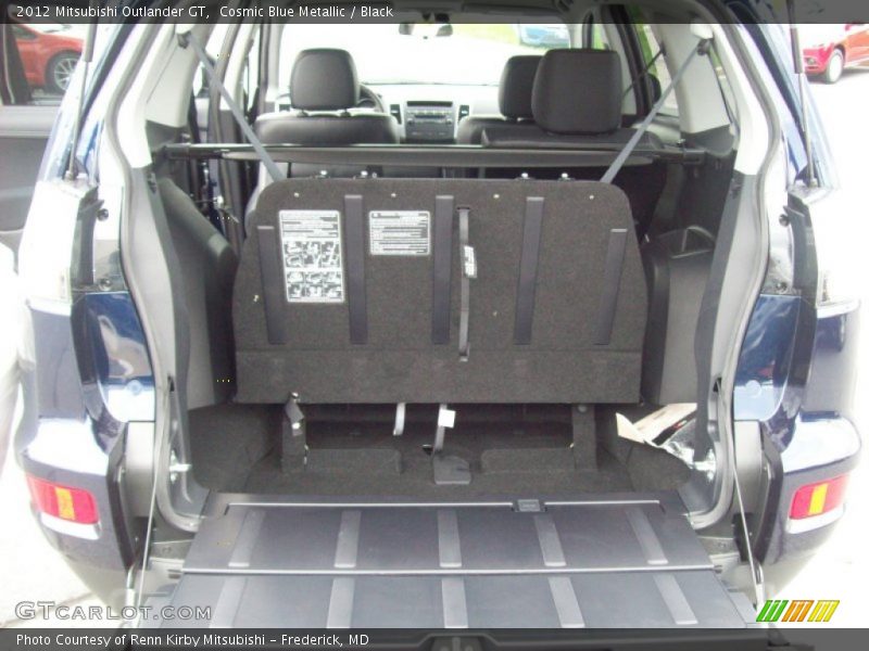 Cosmic Blue Metallic / Black 2012 Mitsubishi Outlander GT