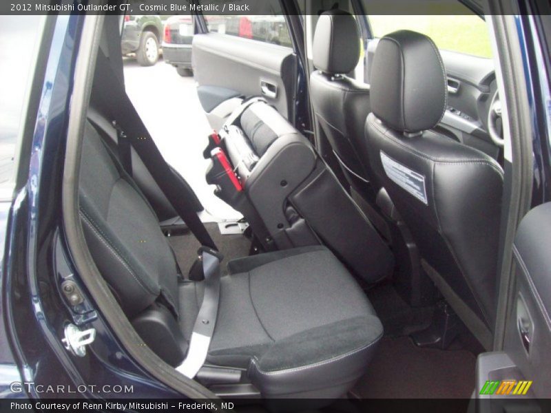 Cosmic Blue Metallic / Black 2012 Mitsubishi Outlander GT