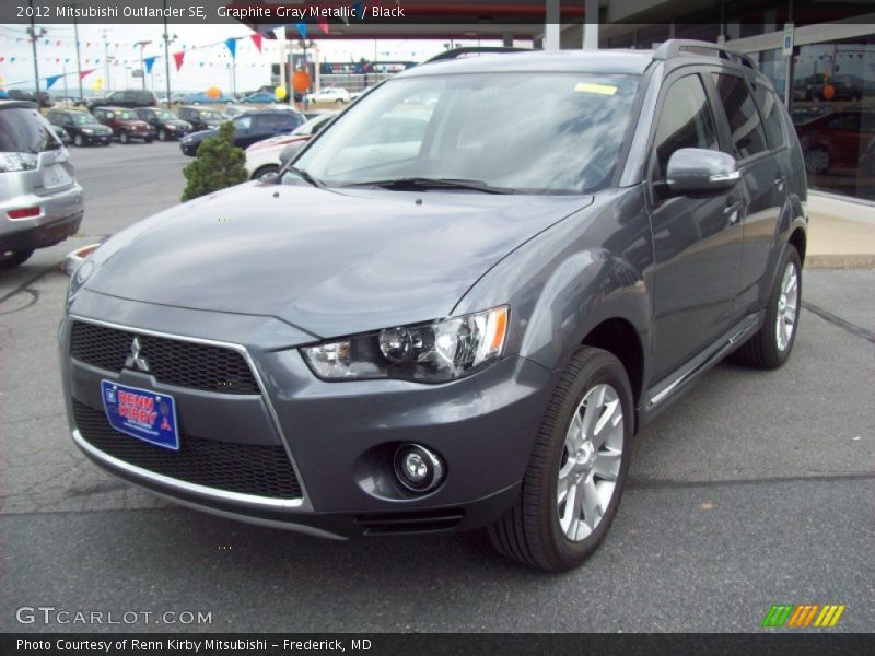 Graphite Gray Metallic / Black 2012 Mitsubishi Outlander SE