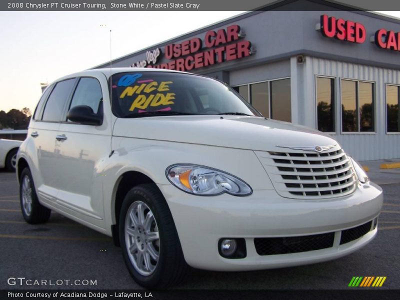 Stone White / Pastel Slate Gray 2008 Chrysler PT Cruiser Touring