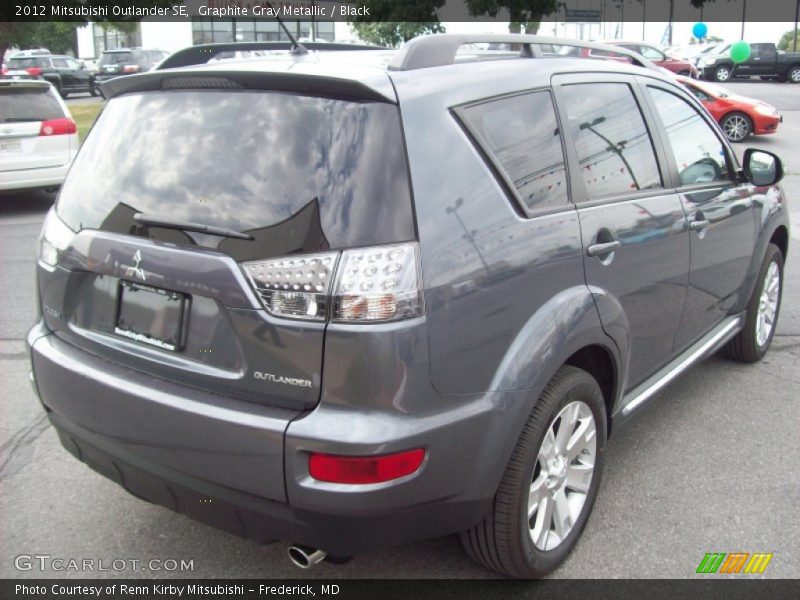 Graphite Gray Metallic / Black 2012 Mitsubishi Outlander SE