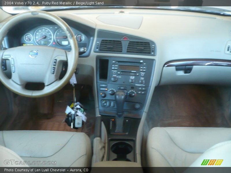 Ruby Red Metallic / Beige/Light Sand 2004 Volvo V70 2.4