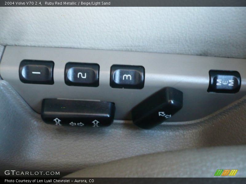 Ruby Red Metallic / Beige/Light Sand 2004 Volvo V70 2.4