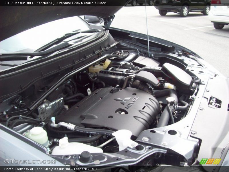 Graphite Gray Metallic / Black 2012 Mitsubishi Outlander SE