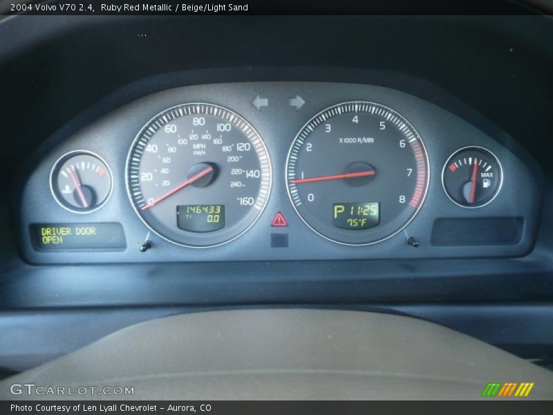 Ruby Red Metallic / Beige/Light Sand 2004 Volvo V70 2.4