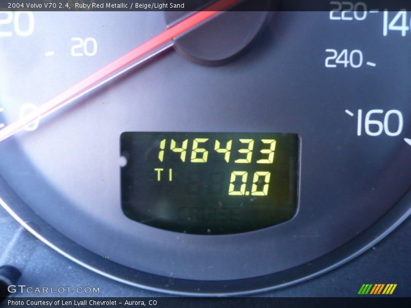 Ruby Red Metallic / Beige/Light Sand 2004 Volvo V70 2.4