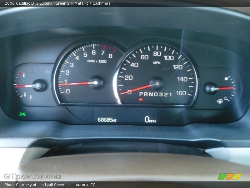 Green Silk Metallic / Cashmere 2006 Cadillac DTS Luxury