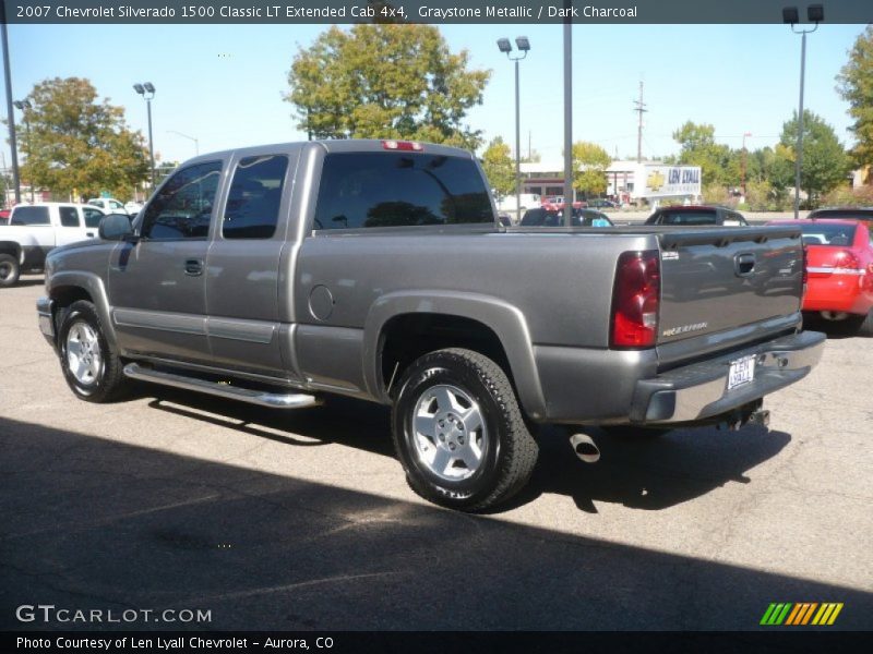 Graystone Metallic / Dark Charcoal 2007 Chevrolet Silverado 1500 Classic LT Extended Cab 4x4