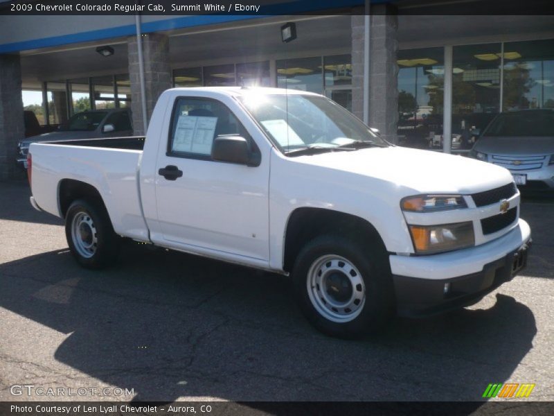 Summit White / Ebony 2009 Chevrolet Colorado Regular Cab