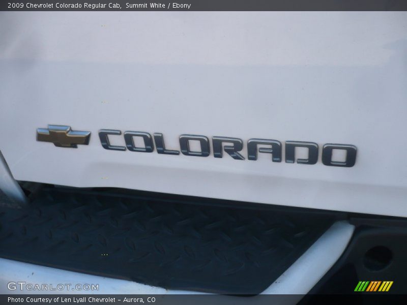 Summit White / Ebony 2009 Chevrolet Colorado Regular Cab