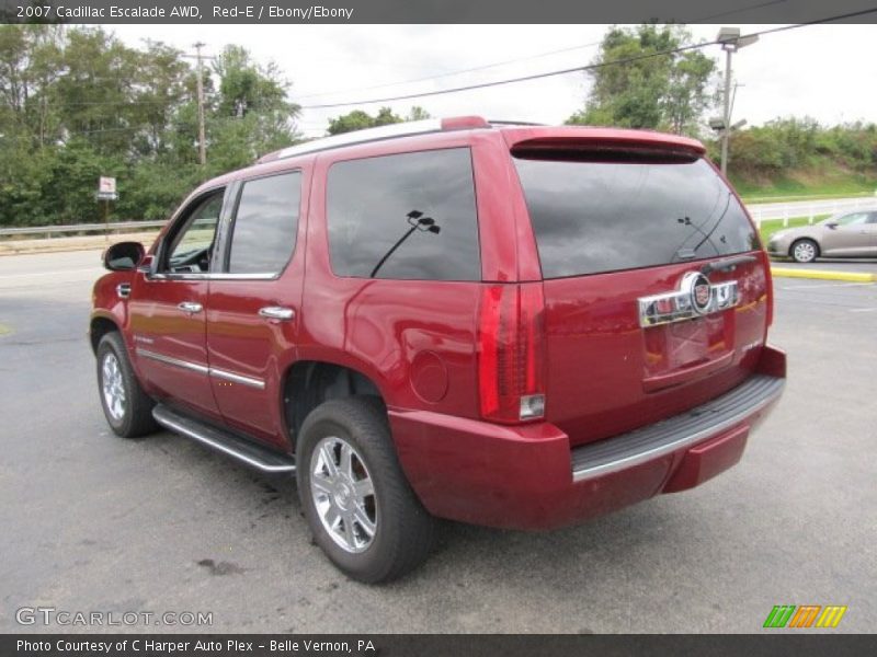 Red-E / Ebony/Ebony 2007 Cadillac Escalade AWD