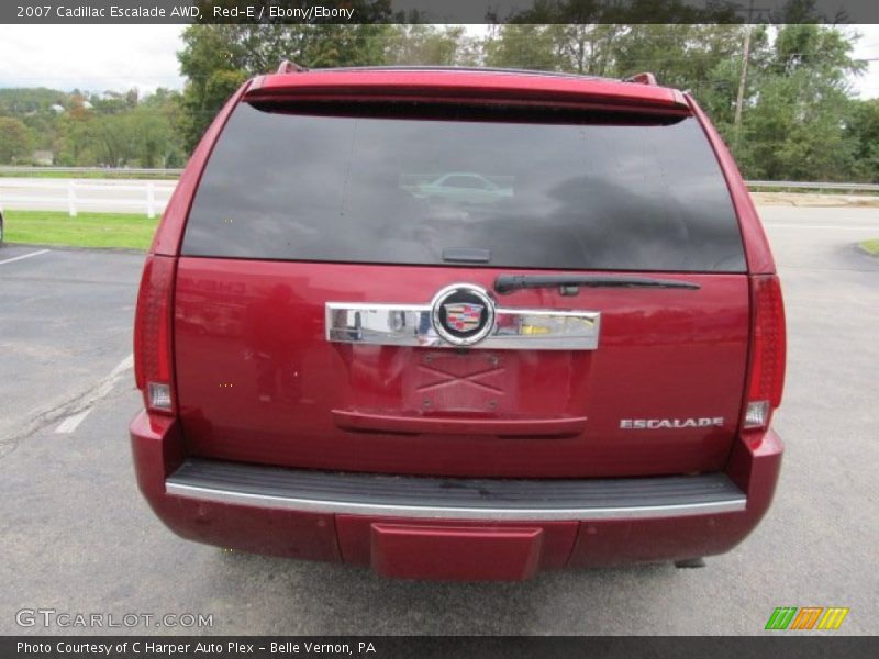 Red-E / Ebony/Ebony 2007 Cadillac Escalade AWD
