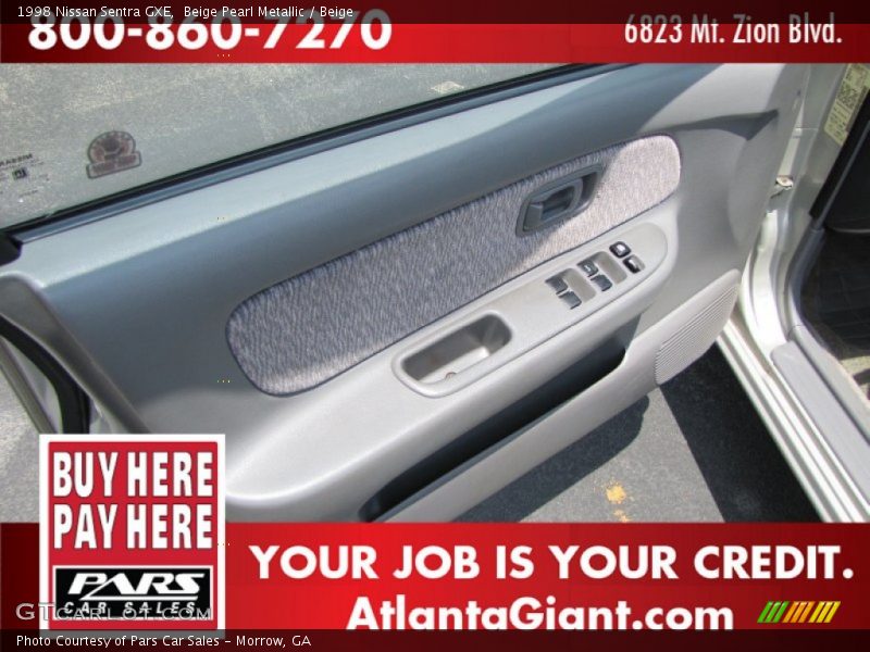 Beige Pearl Metallic / Beige 1998 Nissan Sentra GXE