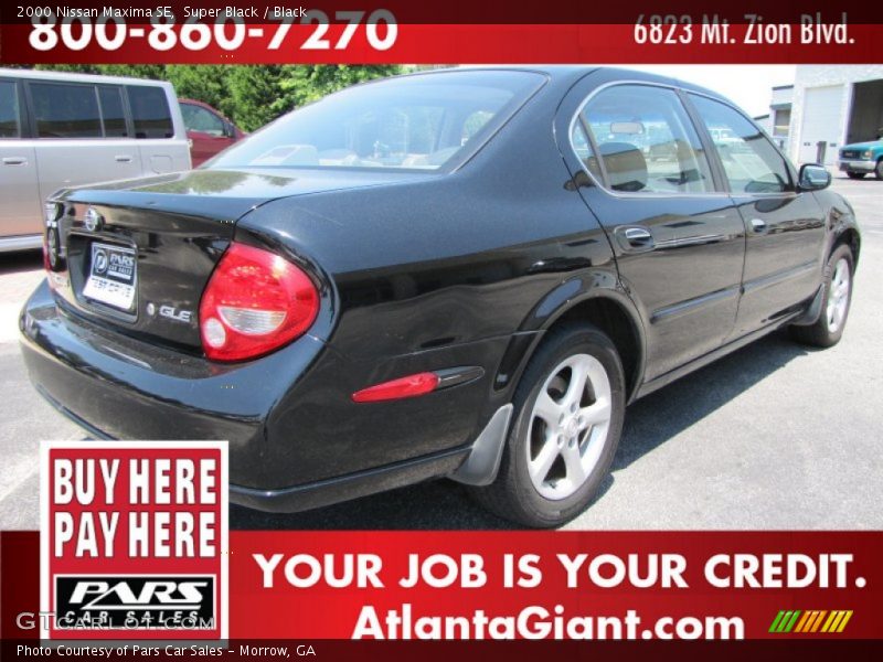 Super Black / Black 2000 Nissan Maxima SE
