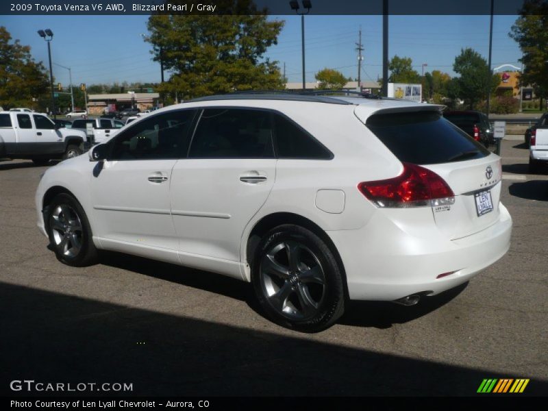 Blizzard Pearl / Gray 2009 Toyota Venza V6 AWD