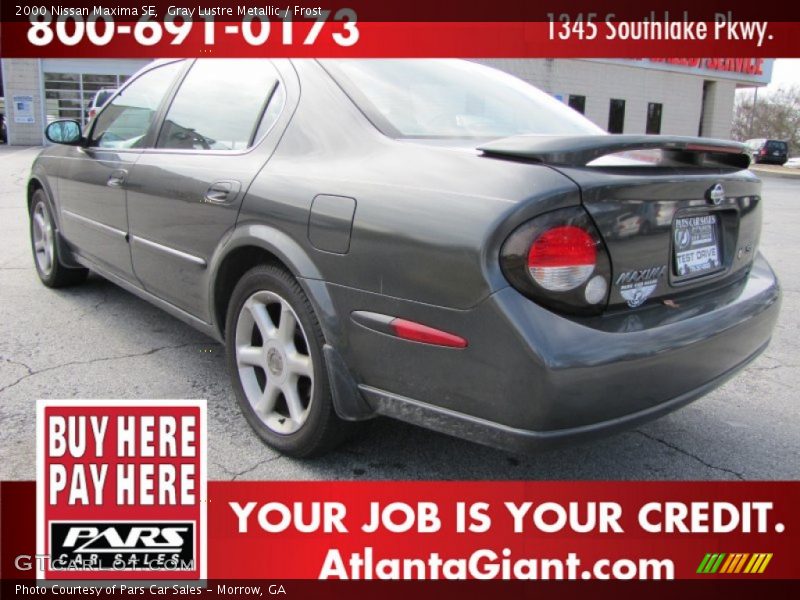 Gray Lustre Metallic / Frost 2000 Nissan Maxima SE