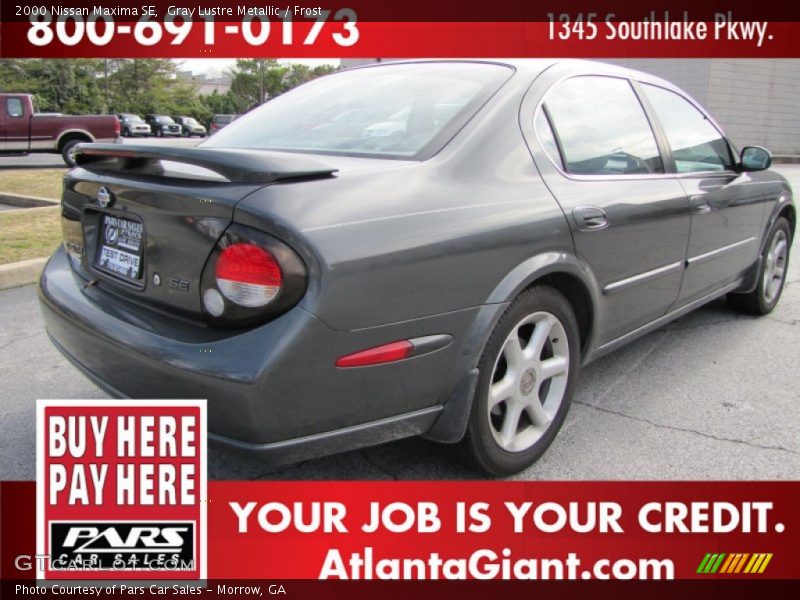 Gray Lustre Metallic / Frost 2000 Nissan Maxima SE