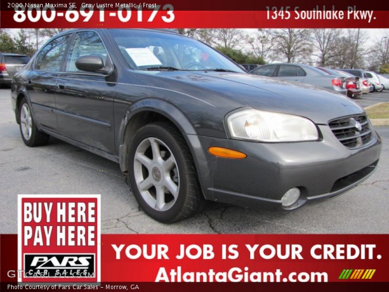 Gray Lustre Metallic / Frost 2000 Nissan Maxima SE