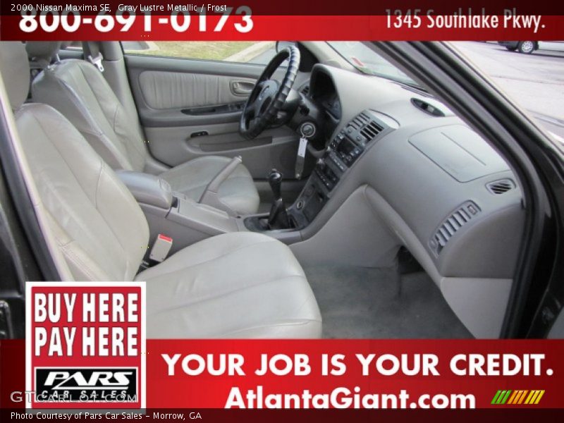 Gray Lustre Metallic / Frost 2000 Nissan Maxima SE