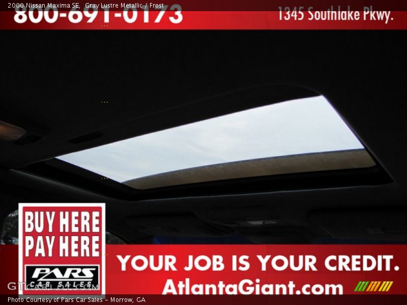 Gray Lustre Metallic / Frost 2000 Nissan Maxima SE