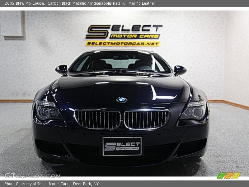 Carbon Black Metallic / Indianapolis Red Full Merino Leather 2009 BMW M6 Coupe
