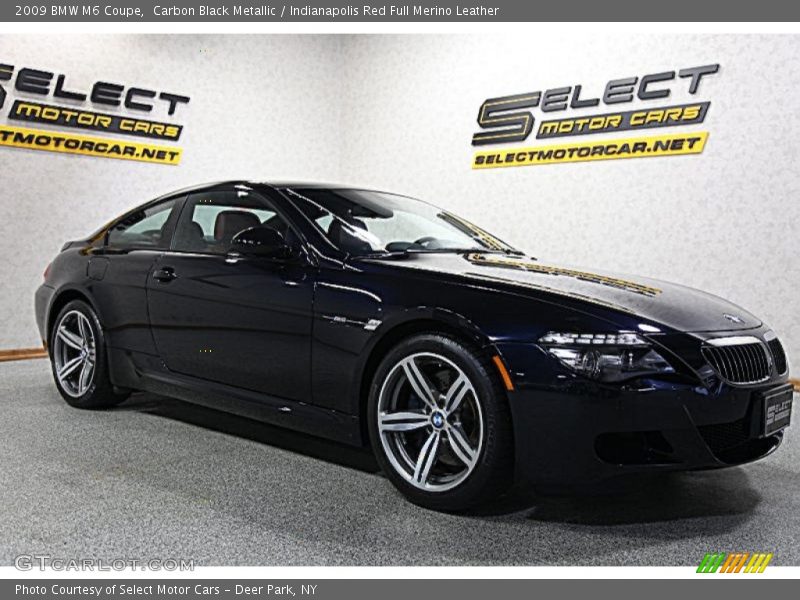 Carbon Black Metallic / Indianapolis Red Full Merino Leather 2009 BMW M6 Coupe