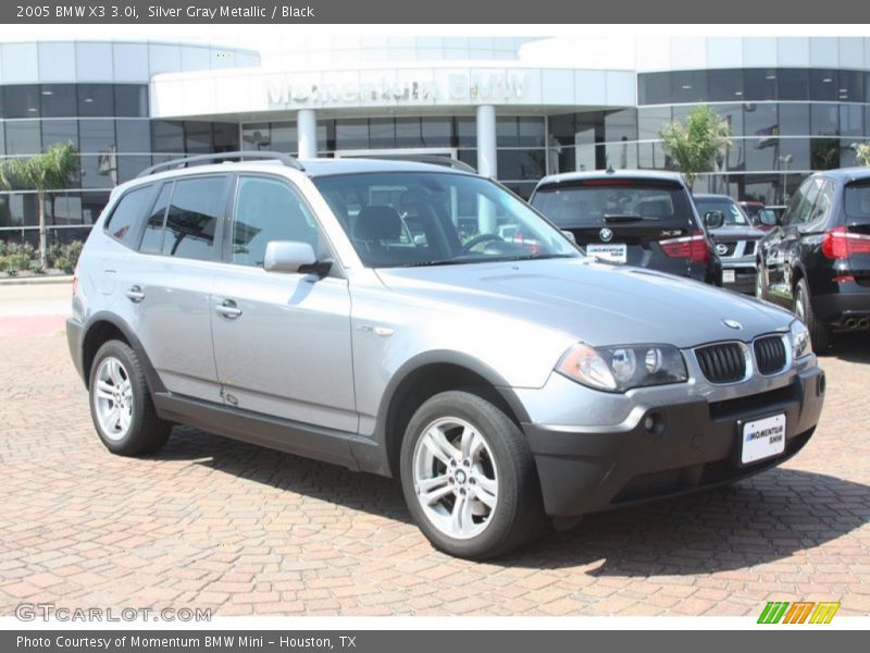 Silver Gray Metallic / Black 2005 BMW X3 3.0i