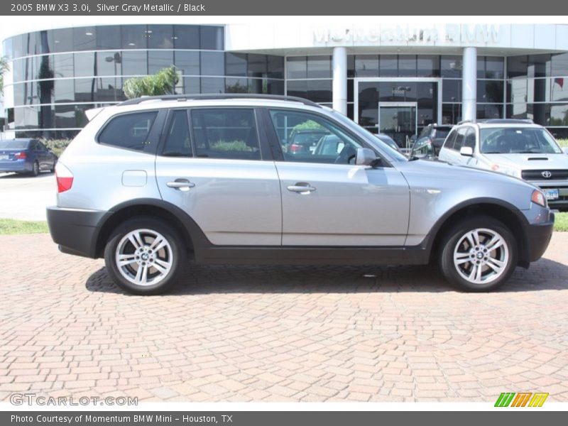 Silver Gray Metallic / Black 2005 BMW X3 3.0i