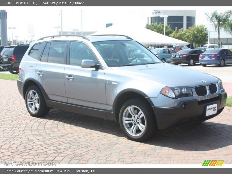 Silver Gray Metallic / Black 2005 BMW X3 3.0i