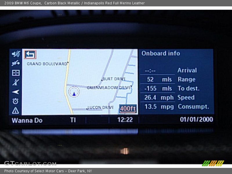 Navigation of 2009 M6 Coupe