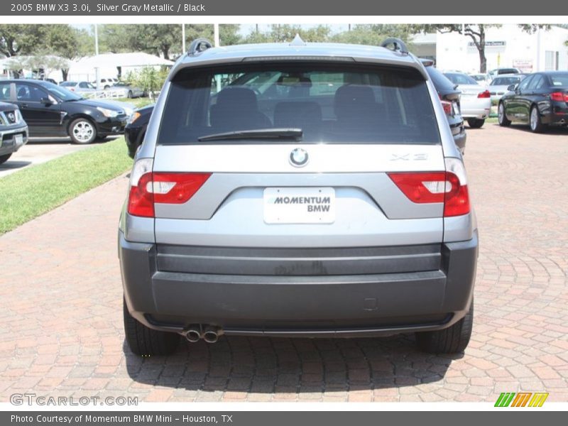 Silver Gray Metallic / Black 2005 BMW X3 3.0i