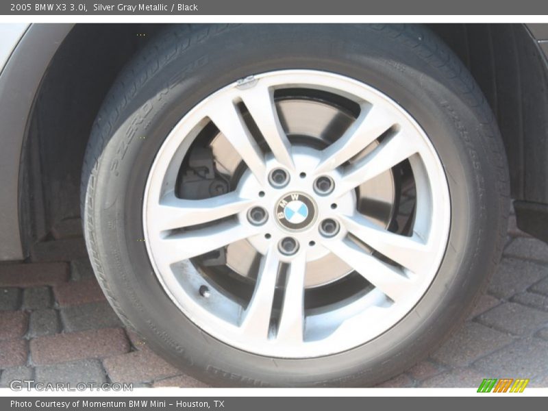 Silver Gray Metallic / Black 2005 BMW X3 3.0i