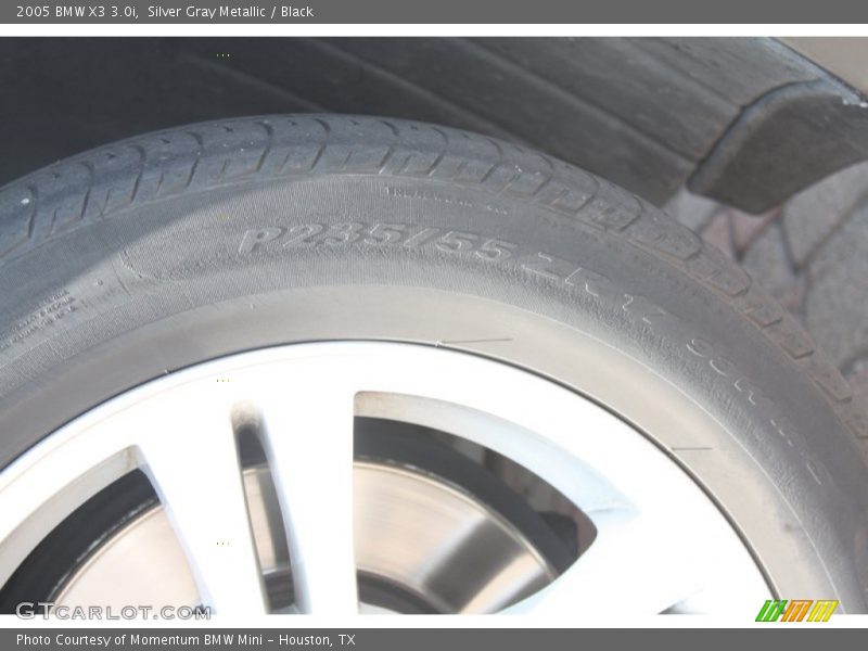Silver Gray Metallic / Black 2005 BMW X3 3.0i