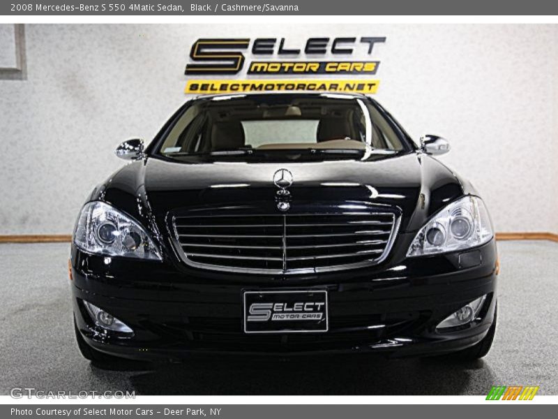 Black / Cashmere/Savanna 2008 Mercedes-Benz S 550 4Matic Sedan