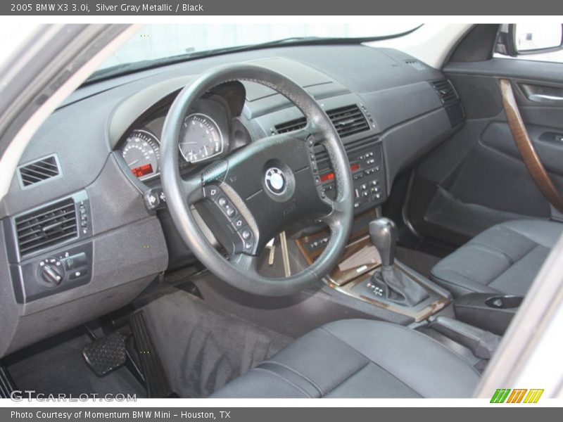 Silver Gray Metallic / Black 2005 BMW X3 3.0i