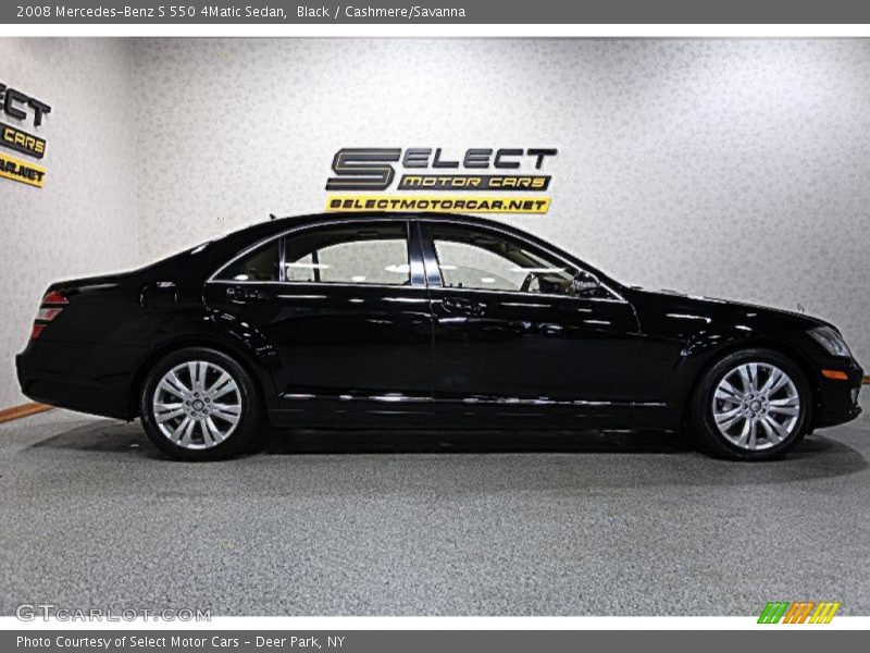 Black / Cashmere/Savanna 2008 Mercedes-Benz S 550 4Matic Sedan