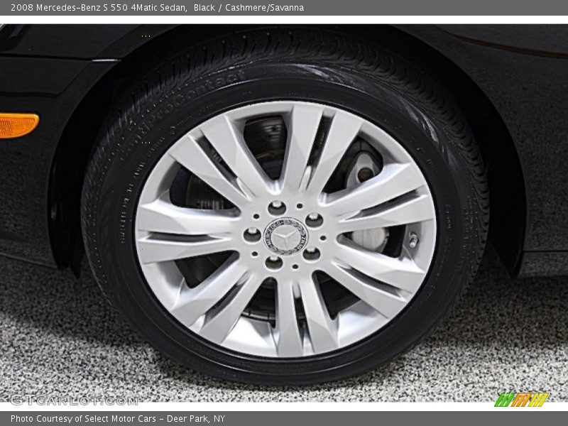 Black / Cashmere/Savanna 2008 Mercedes-Benz S 550 4Matic Sedan